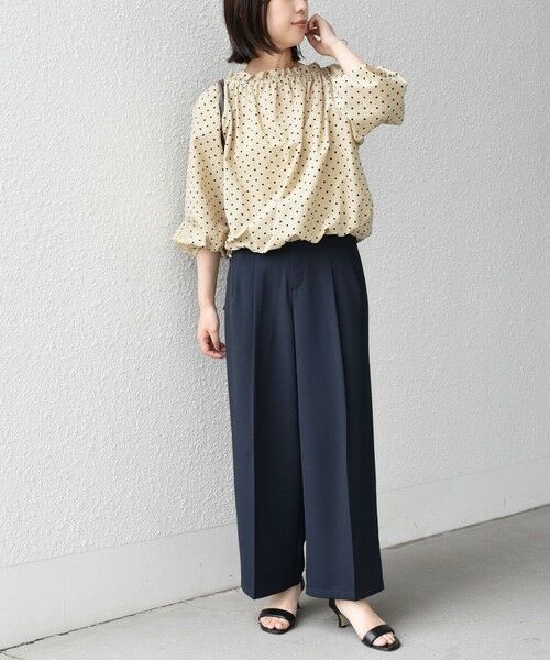 SHIPS / シップス シャツ・ブラウス | 《予約》SHIPS Colors:〈洗濯機可能〉サッカー ドット 2WAY ブラウス◆ | 詳細19