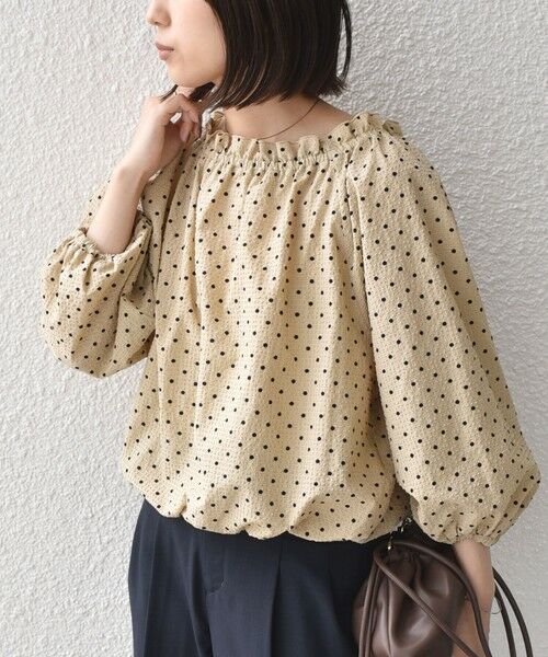 SHIPS / シップス シャツ・ブラウス | 《予約》SHIPS Colors:〈洗濯機可能〉サッカー ドット 2WAY ブラウス◆ | 詳細21