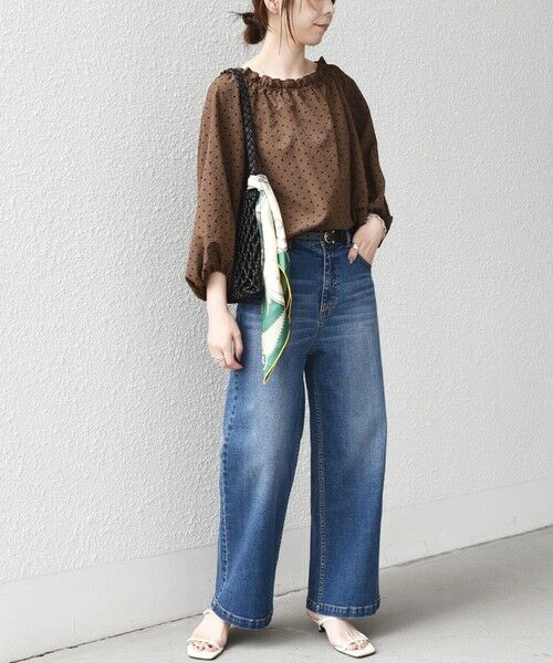 SHIPS / シップス シャツ・ブラウス | 《予約》SHIPS Colors:〈洗濯機可能〉サッカー ドット 2WAY ブラウス◆ | 詳細27