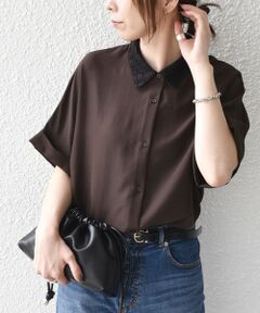 SHIPS / シップス シャツ・ブラウス | 《予約》SHIPS Colors:〈手洗い可能〉レースカラー コクーン シャツ◆