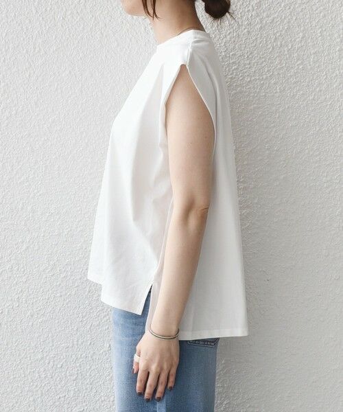 SHIPS / シップス Tシャツ | 《予約》SHIPS Colors:〈接触冷感〉ショルダータック プリント トップス◆ | 詳細4