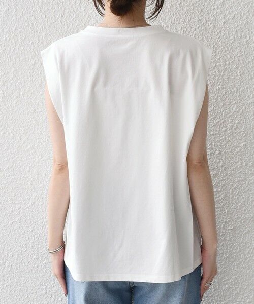 SHIPS / シップス Tシャツ | 《予約》SHIPS Colors:〈接触冷感〉ショルダータック プリント トップス◆ | 詳細5