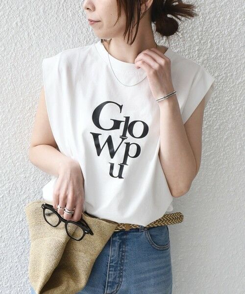 SHIPS / シップス Tシャツ | 《予約》SHIPS Colors:〈接触冷感〉ショルダータック プリント トップス◆ | 詳細8
