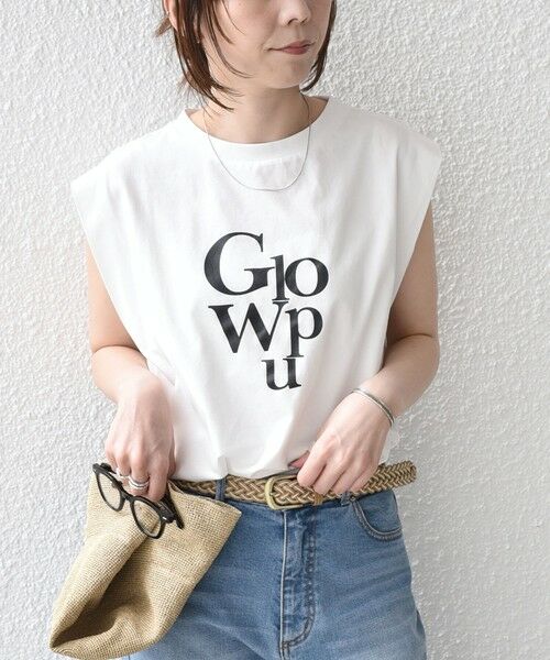 SHIPS / シップス Tシャツ | 《予約》SHIPS Colors:〈接触冷感〉ショルダータック プリント トップス◆ | 詳細9