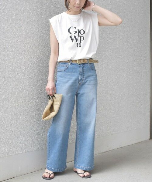 SHIPS / シップス Tシャツ | 《予約》SHIPS Colors:〈接触冷感〉ショルダータック プリント トップス◆ | 詳細11