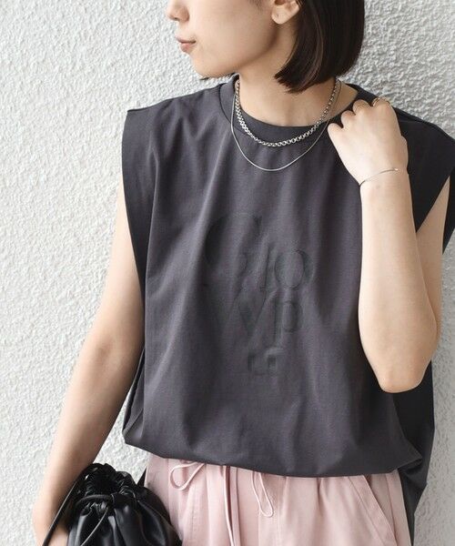 SHIPS / シップス Tシャツ | 《予約》SHIPS Colors:〈接触冷感〉ショルダータック プリント トップス◆ | 詳細16