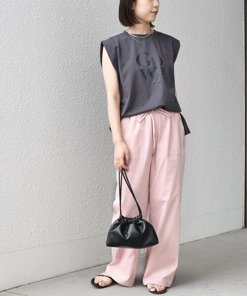 SHIPS / シップス Tシャツ | 《予約》SHIPS Colors:〈接触冷感〉ショルダータック プリント トップス◆ | 詳細17