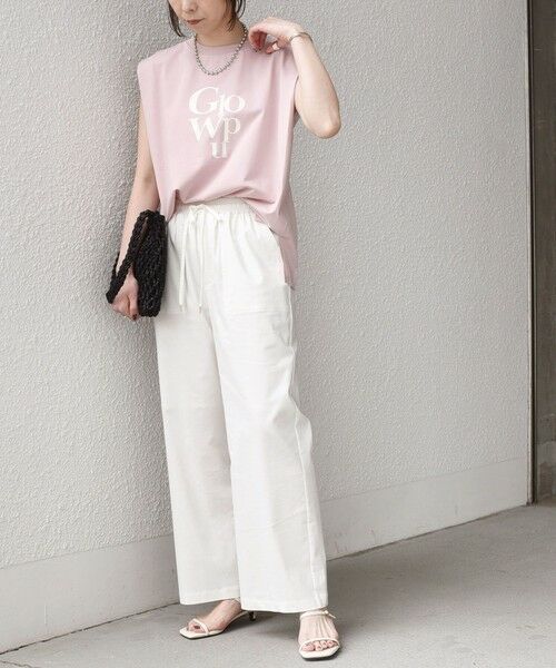 SHIPS / シップス Tシャツ | 《予約》SHIPS Colors:〈接触冷感〉ショルダータック プリント トップス◆ | 詳細25