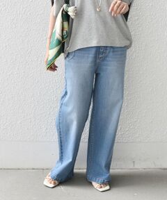 SHIPS / シップス デニムパンツ | 《予約》SHIPS Colors:〈洗濯機可能〉デニム ワイド パンツ◆