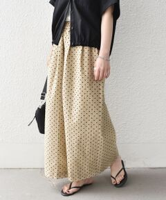 SHIPS / シップス その他パンツ | 《予約》SHIPS Colors:〈洗濯機可能〉サッカー ドット ギャザー ワイドパンツ◆