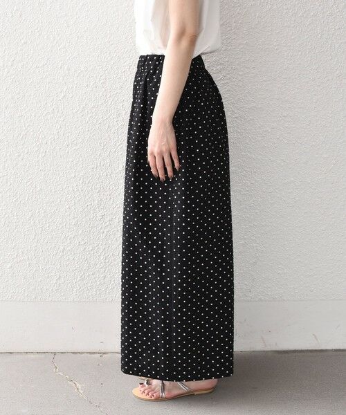 SHIPS / シップス その他パンツ | 《予約》SHIPS Colors:〈洗濯機可能〉サッカー ドット ギャザー ワイドパンツ◆ | 詳細4