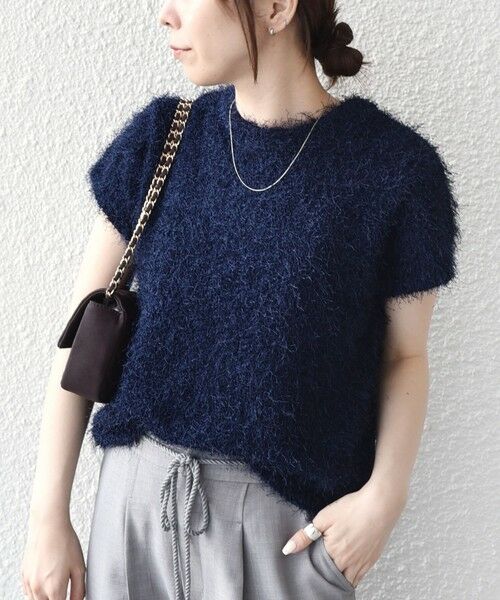 SHIPS / シップス ニット・セーター | 《予約》SHIPS Colors:〈手洗い可能〉フェザー クルーネック 2WAY ニット◆ | 詳細29
