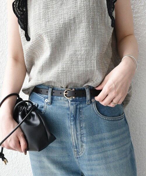 SHIPS / シップス ベルト・サスペンダー | 《予約》SHIPS Colors:レザー ナロー ベルト◆ | 詳細8