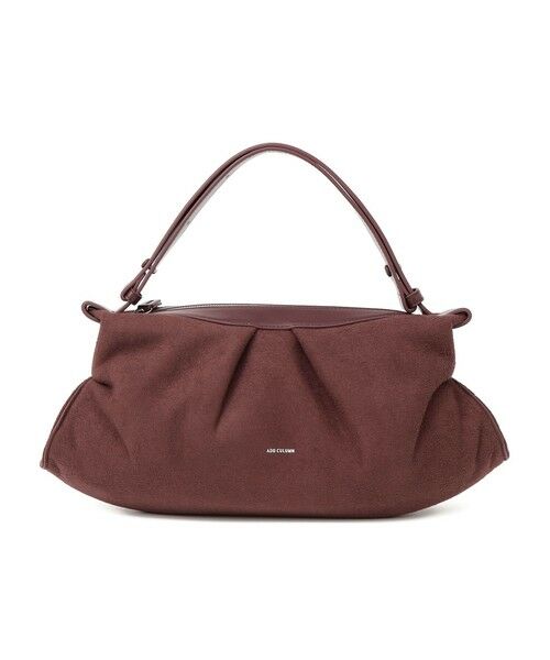 SHIPS / シップス ハンドバッグ | ADD CULUMN:DENT SHLD S（ワイン）
