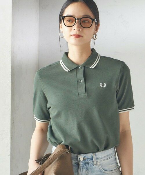 SHIPS / シップス ポロシャツ | FRED PERRY:G3600 TWIN TIPPED SHIRTS 18/32/35/68/72（オリーブ）
