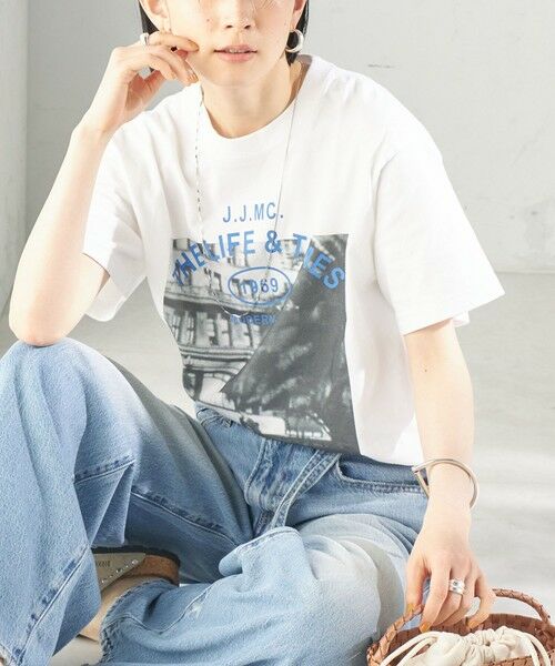 SHIPS / シップス Tシャツ | J.J.MERCER:プリントTEE（ホワイト系）
