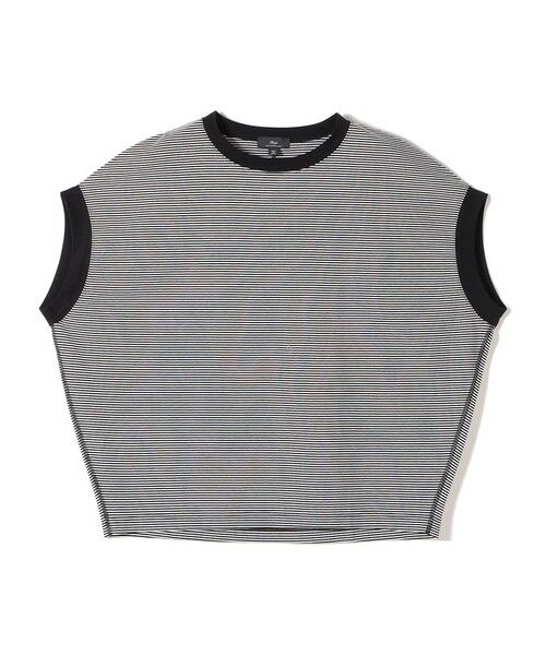 SHIPS / シップス カットソー | SHIPS Primary Navy Label:〈手洗い可能〉サイロ プレミアム TEE（ブラック）