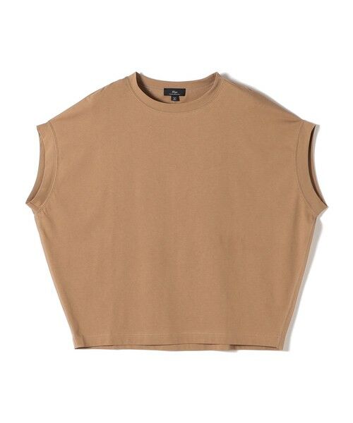 SHIPS / シップス カットソー | SHIPS Primary Navy Label:〈手洗い可能〉サイロ プレミアム TEE（ベージュ系）
