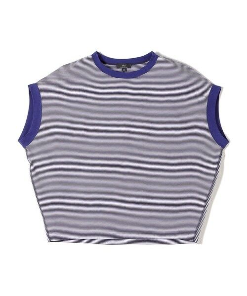 SHIPS / シップス カットソー | SHIPS Primary Navy Label:〈手洗い可能〉サイロ プレミアム TEE（ブルー）