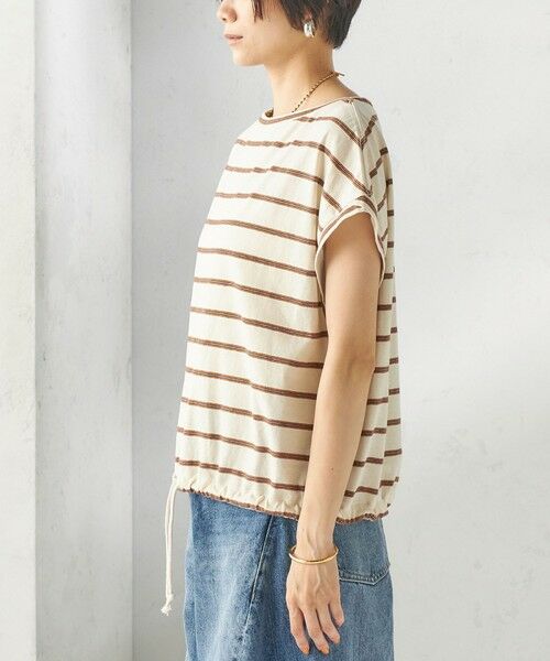 SHIPS / シップス Tシャツ | 《予約》マルチ ボーダー 裾 ドロスト プルオーバー | 詳細13