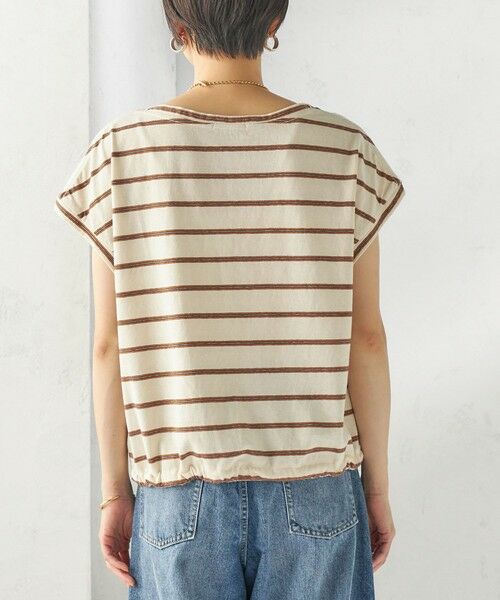 SHIPS / シップス Tシャツ | 《予約》マルチ ボーダー 裾 ドロスト プルオーバー | 詳細14