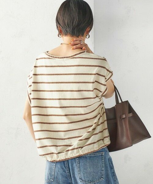 SHIPS / シップス Tシャツ | 《予約》マルチ ボーダー 裾 ドロスト プルオーバー | 詳細7