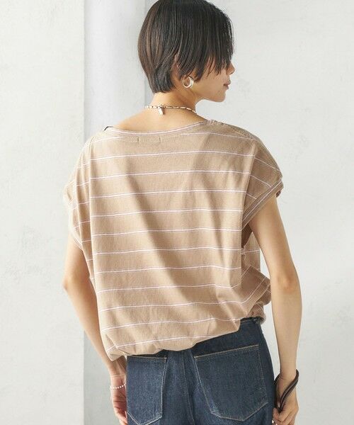 SHIPS / シップス Tシャツ | 《予約》マルチ ボーダー 裾 ドロスト プルオーバー | 詳細24