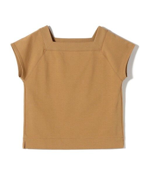 SHIPS / シップス カットソー | SHIPS Primary Navy Label: コットン スクエア ネック プルオーバー（キャメル）