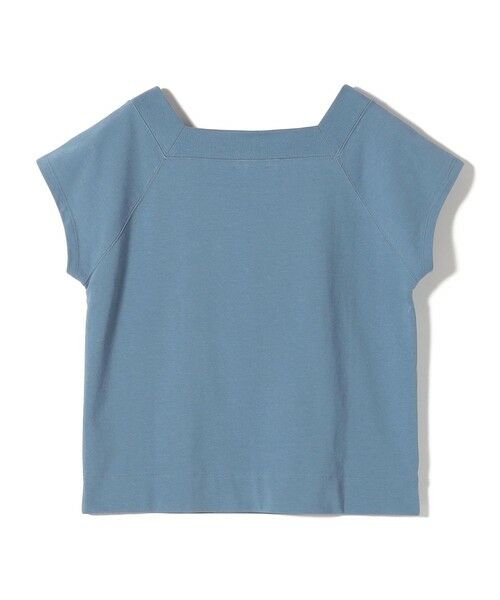 SHIPS / シップス カットソー | SHIPS Primary Navy Label: コットン スクエア ネック プルオーバー | 詳細3