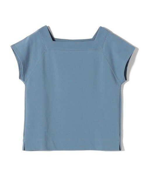 SHIPS / シップス カットソー | SHIPS Primary Navy Label: コットン スクエア ネック プルオーバー（ブルー系）
