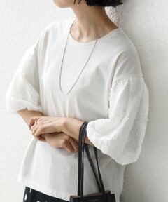 SHIPS / シップス カットソー | 《予約》【WEB限定】〈接触冷感/UVカット/汗染み防止加工〉FUNCTION 袖 レース プルオーバー