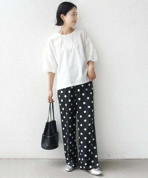 SHIPS / シップス カットソー | 《予約》【WEB限定】〈接触冷感/UVカット/汗染み防止加工〉FUNCTION 袖 レース プルオーバー | 詳細1