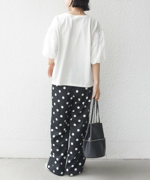 SHIPS / シップス カットソー | 《予約》【WEB限定】〈接触冷感/UVカット/汗染み防止加工〉FUNCTION 袖 レース プルオーバー | 詳細2