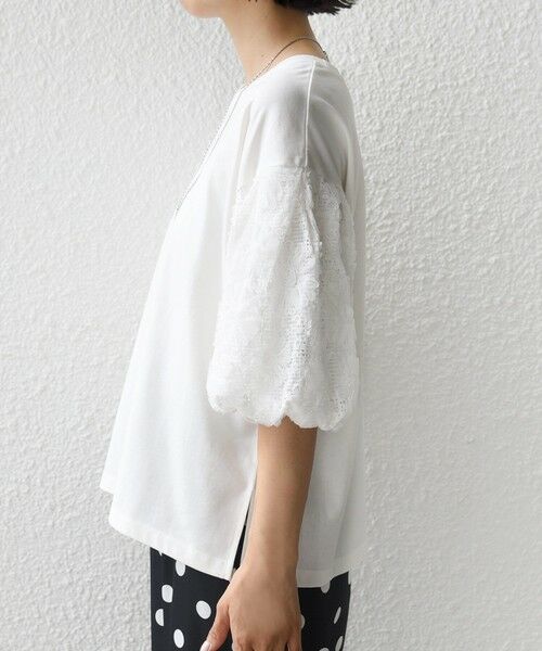 SHIPS / シップス カットソー | 《予約》【WEB限定】〈接触冷感/UVカット/汗染み防止加工〉FUNCTION 袖 レース プルオーバー | 詳細11