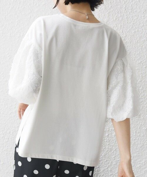 SHIPS / シップス カットソー | 《予約》【WEB限定】〈接触冷感/UVカット/汗染み防止加工〉FUNCTION 袖 レース プルオーバー | 詳細6