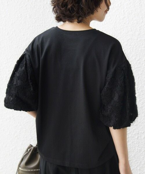 SHIPS / シップス カットソー | 《予約》【WEB限定】〈接触冷感/UVカット/汗染み防止加工〉FUNCTION 袖 レース プルオーバー | 詳細20