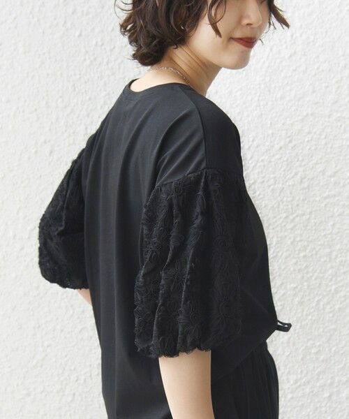 SHIPS / シップス カットソー | 《予約》【WEB限定】〈接触冷感/UVカット/汗染み防止加工〉FUNCTION 袖 レース プルオーバー | 詳細21