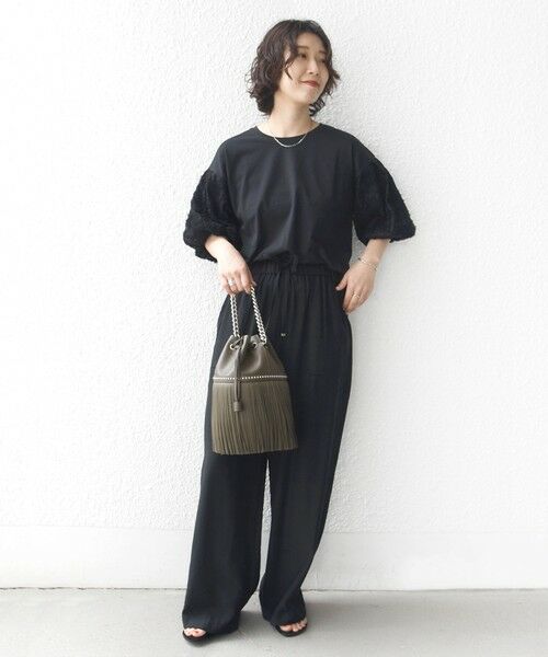 SHIPS / シップス カットソー | 《予約》【WEB限定】〈接触冷感/UVカット/汗染み防止加工〉FUNCTION 袖 レース プルオーバー | 詳細14