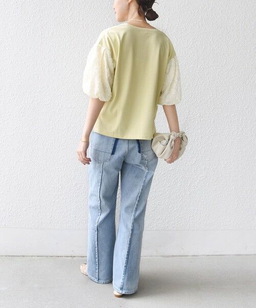 SHIPS / シップス カットソー | 《予約》【WEB限定】〈接触冷感/UVカット/汗染み防止加工〉FUNCTION 袖 レース プルオーバー | 詳細26