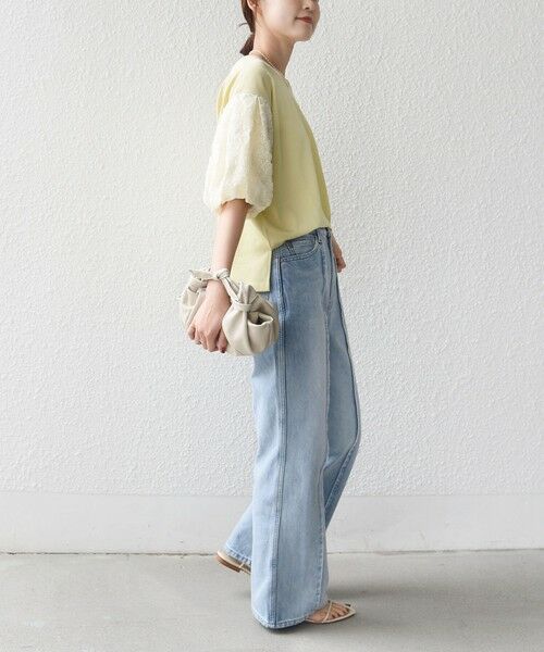 SHIPS / シップス カットソー | 《予約》【WEB限定】〈接触冷感/UVカット/汗染み防止加工〉FUNCTION 袖 レース プルオーバー | 詳細27