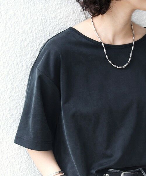 SHIPS / シップス Tシャツ | 《予約》〈手洗い可能〉フィブリル サテン ジャージー 半袖 プルオーバー | 詳細8