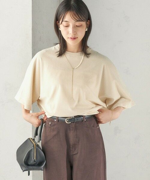 SHIPS / シップス カットソー | 《予約》【実力派ベーシック】〈接触冷感/UVカット〉マイクロ パイル ドルマンスリーブ プルオーバー | 詳細12