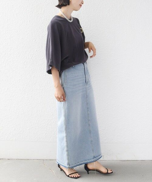 SHIPS / シップス カットソー | 《予約》〈接触冷感 / UVカット〉マイクロ パイル ドルマン スリーブ プルオーバー | 詳細13