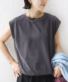 SHIPS / シップス カットソー | 《予約》〈接触冷感 / UVカット〉マイクロ パイル フレンチ スリーブ プルオーバー