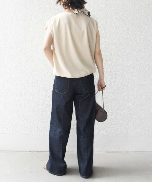 SHIPS / シップス カットソー | 《予約》〈接触冷感 / UVカット〉マイクロ パイル フレンチ スリーブ プルオーバー | 詳細3