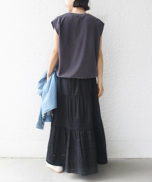 SHIPS / シップス カットソー | 《予約》〈接触冷感 / UVカット〉マイクロ パイル フレンチ スリーブ プルオーバー | 詳細10
