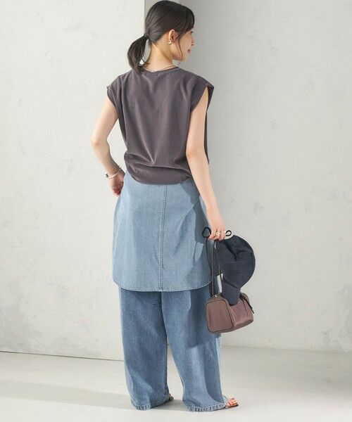 SHIPS / シップス カットソー | 《予約》【実力派ベーシック】〈接触冷感/UVカット〉マイクロ パイル フレンチスリーブ プルオーバー | 詳細19