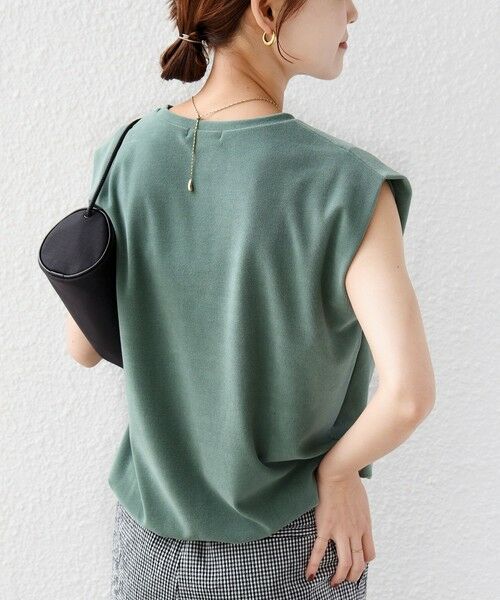SHIPS / シップス カットソー | 《予約》〈接触冷感 / UVカット〉マイクロ パイル フレンチ スリーブ プルオーバー | 詳細20