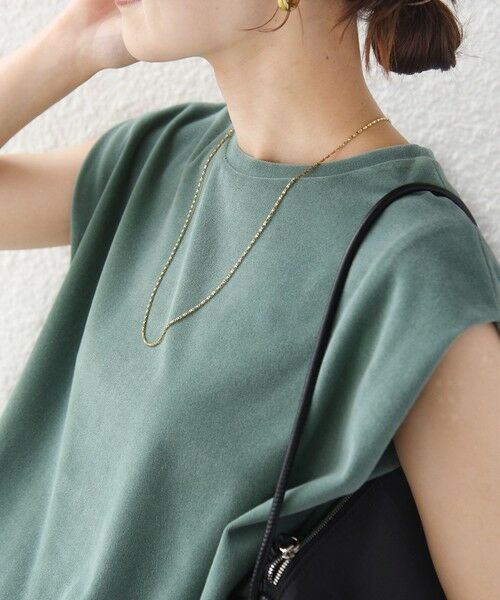 SHIPS / シップス カットソー | 《予約》〈接触冷感 / UVカット〉マイクロ パイル フレンチ スリーブ プルオーバー | 詳細21