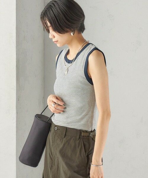 SHIPS / シップス タンクトップ | 【SHIPS別注】miller: ノースリーブ ボーダー カットソー | 詳細6